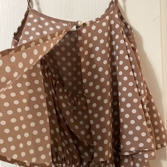 Madison Jules Polka Dot Romper size S - Picture 4 of 7